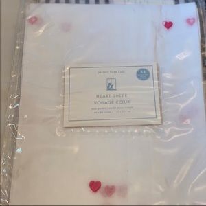 Pottery Barn Heart Embroidered Curtains